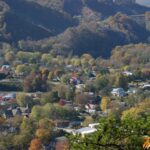 Birds eye view of Hot Springs, North Carolina