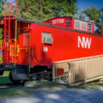 Red caboose at the Train Depot