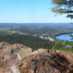 Scenic overlook from rocky outcropping