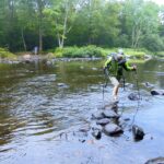 Crossing Pleasant River, Maine. Photo credit: John Bilbrey