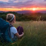A meditative sunset along the Trail on Max Patch. Photo by Steven Yocom