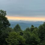 Sunrise over the Northern Georgia Appalachian Mountains from the Len Foote Hike Inn. Photo by Marianne Skeen