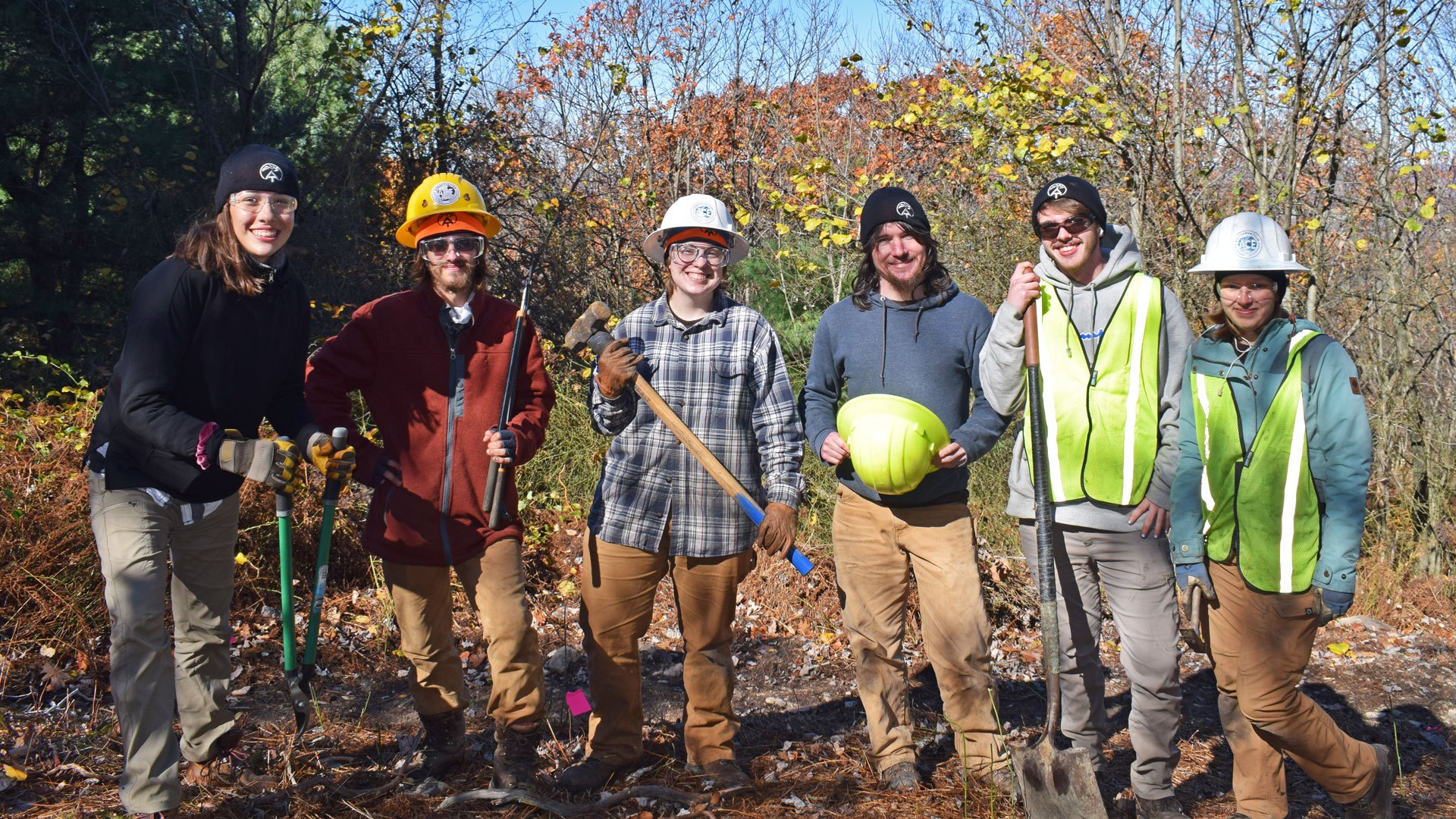 The Appalachian Trail Conservancy partnered with the American Conservation Experience and the National Park Foundation to host this volunteer youth-crew and provide the guidance and training needed for a successful project.