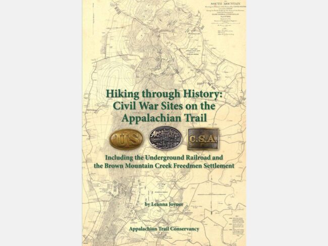 Hiking Through History cover with gray background