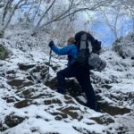 A snowy day in Great Smoky Mountains National Park. Photo by Anita Wagner @hikewytheus