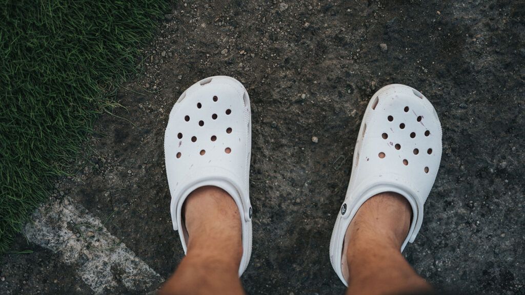 Photo of a person wearing Crocs