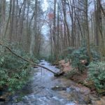 Crossing over Long Creek on the Appalachian Trail. Photo by Sara "Tide Walker" Leibold