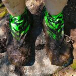 Very muddy shoes on the Trail