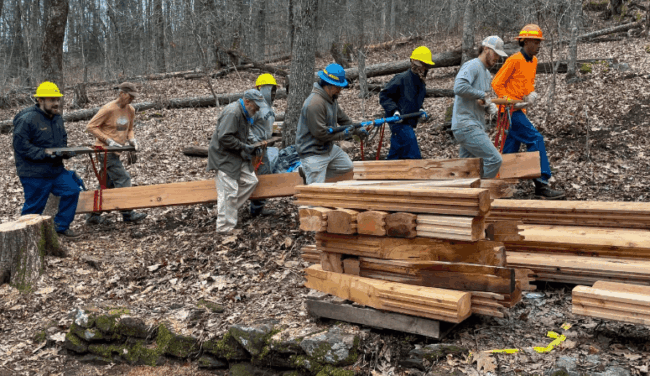 Rock Gap Shelter crew
