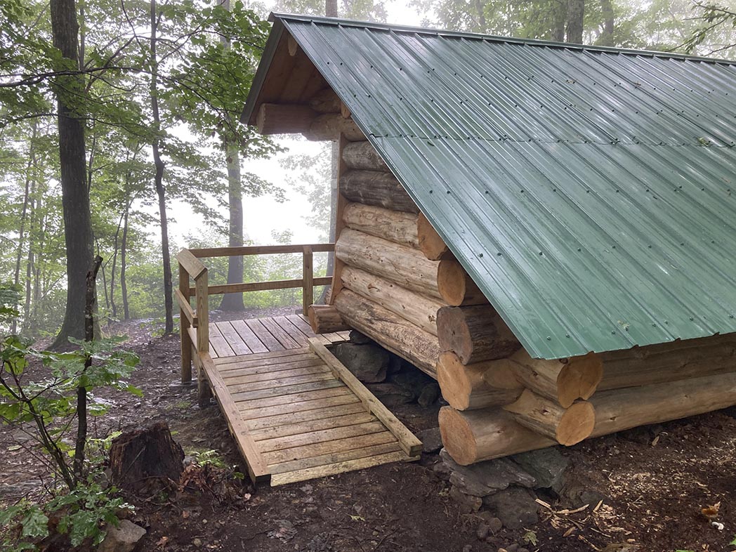 A ramp along the side of a shelter