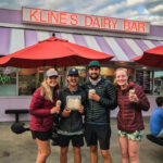 Hikers at Kline's Dairy Bar