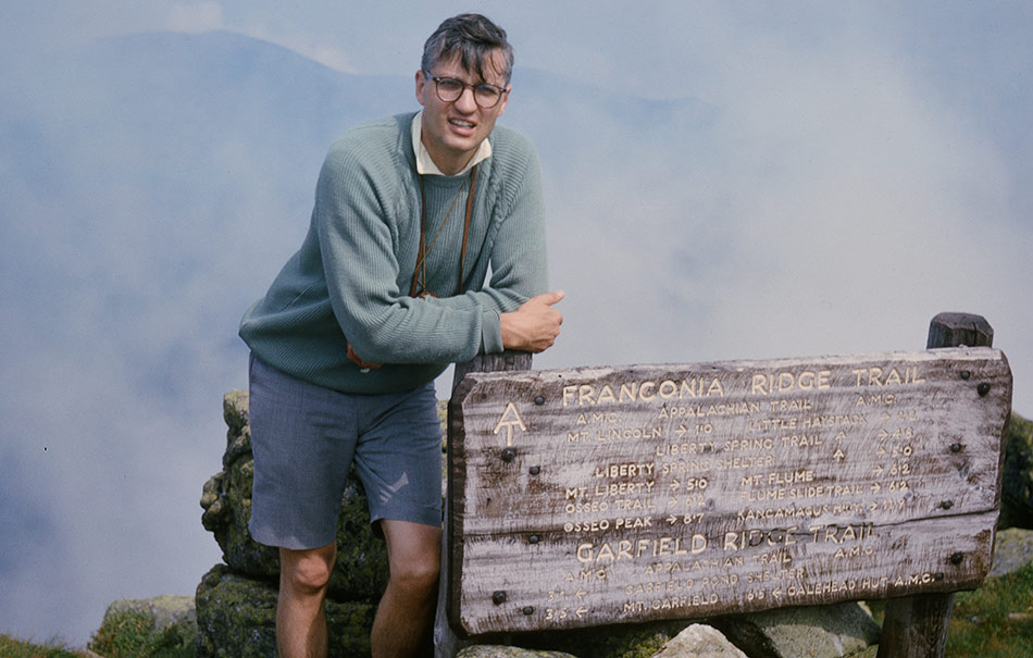 David Spencer at Franconia Ridge in 1965