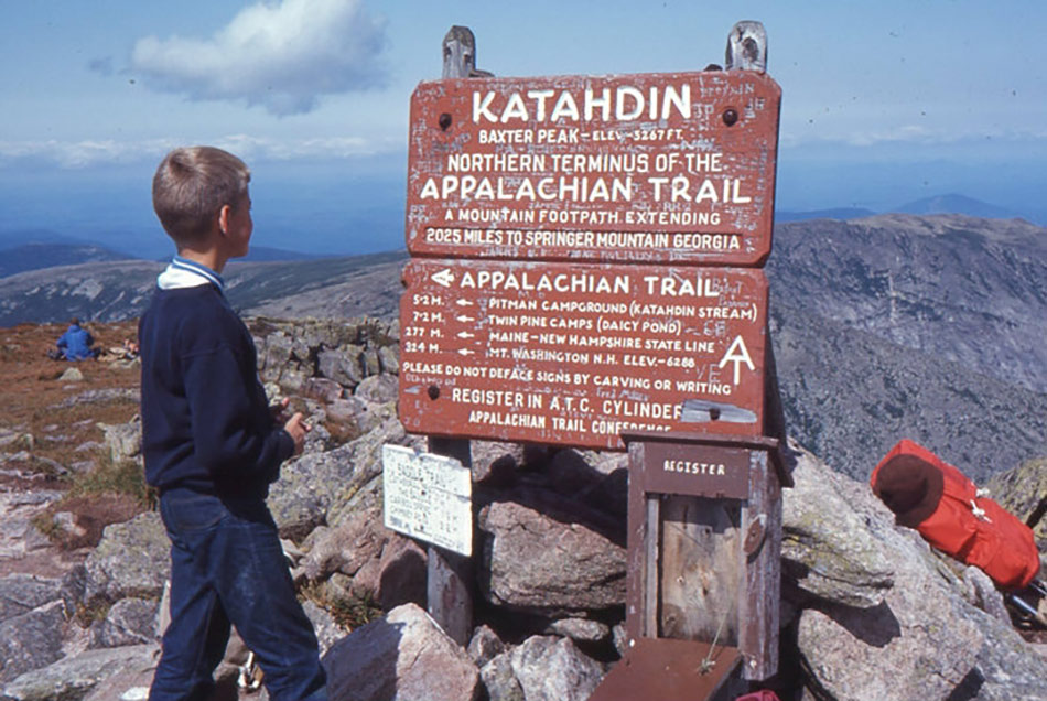 William Spach at Katahdin in 1967