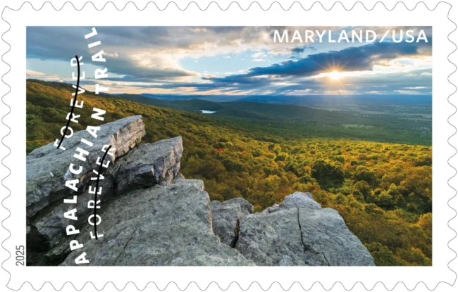 A sunset over Hagerstown Valley in Maryland