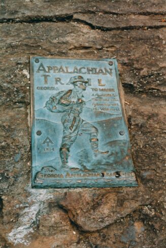 GATC's plaque on Springer Mountain, Georgia