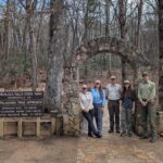 Georgia Ridgerunners and Forest Service staff outside the AT approach trail in Amicalola State Park