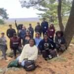 Group photo of ELS 2025 participants at an overlook point on the Trail