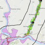 GIS map preview of Appalachian Trail corridor