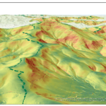 3D LiDAR model of Blood Mountain, Georgia