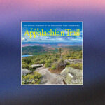Cover of The Appalachian Trail calendar 2027 showing a rocky overlook with pines and a distant valley under a blue sky. The title is in large yellow letters across the top.